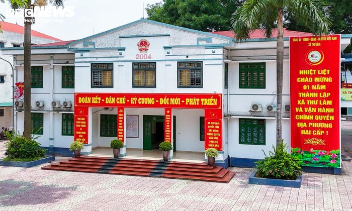 Trụ sở UBND xã Thư Lâm. (Ảnh: Viên Minh)