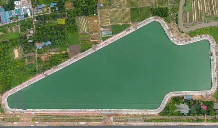 Công trình hồ Yên Nghĩa 1 đã hoàn thành và ban giao cho Công ty TNHH MTV Đầu tư phát triển thủy lợi Sông Nhuệ tạm quản lý, vận hành. Ảnh ST