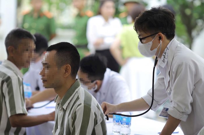 Phạm nhân chịu án, tạm giam tại Trại giam Thanh Xuân. Ảnh: Khánh Huy