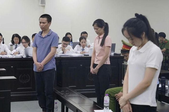 Bị cáo Phạm Vũ Khiêm tại phiên tòa. Ảnh G.B