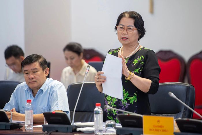PGS.TS Nguyễn Thị Báo - Phó giám đốc Trung tâm Bảo vệ bản quyền (Hội Xuất bản Việt Nam). Ảnh: Việt Linh.