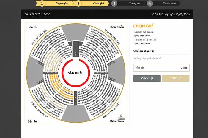 Người mua online sẽ tự lựa chọn ghế khi mua vé xem