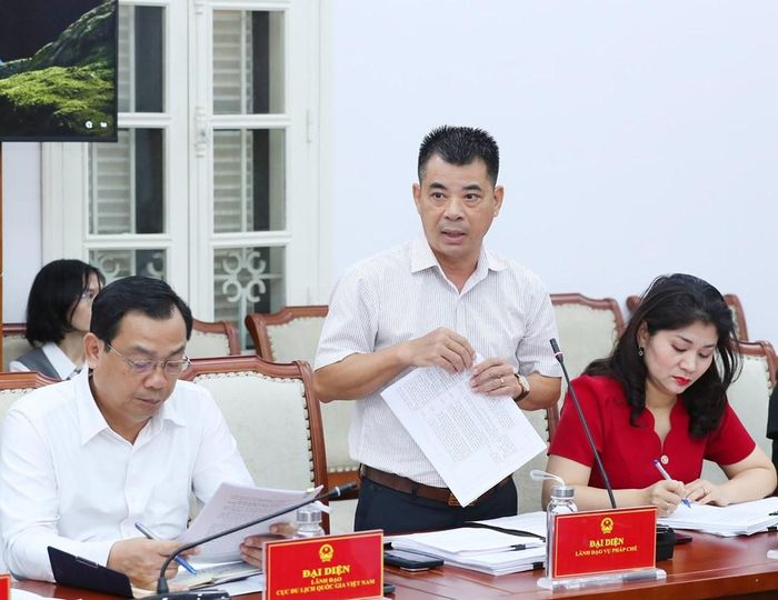Vụ trưởng Vụ Pháp chế Phạm Cao Thái phát biểu