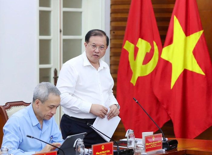 Thứ trưởng Tạ Quang Đông phát biểu