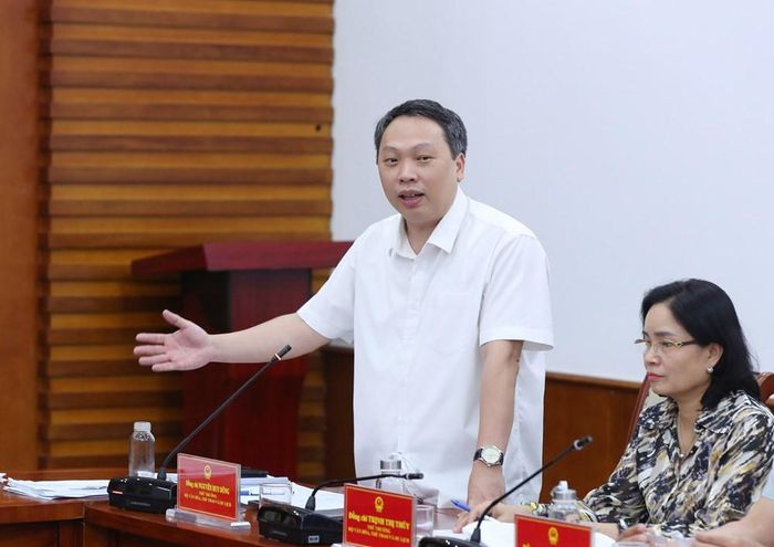 Thứ trưởng Nguyễn Huy Dũng phát biểu