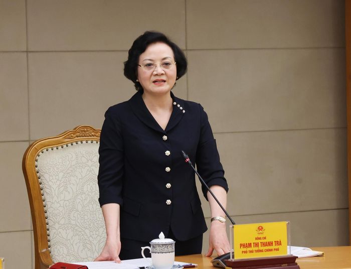Phó Thủ tướng Phạm Thị Thanh Trà phát biểu chỉ đạo. Ảnh: Lâm Khánh - TTXVN