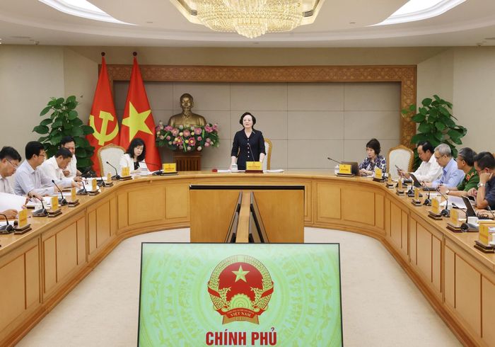 Phó Thủ tướng Phạm Thị Thanh Trà chủ trì họp sơ kết công tác 6 tháng đầu năm 2026 Ban Chỉ đạo liên ngành Trung ương về an toàn thực phẩm. Ảnh: Lâm Khánh - TTXVN