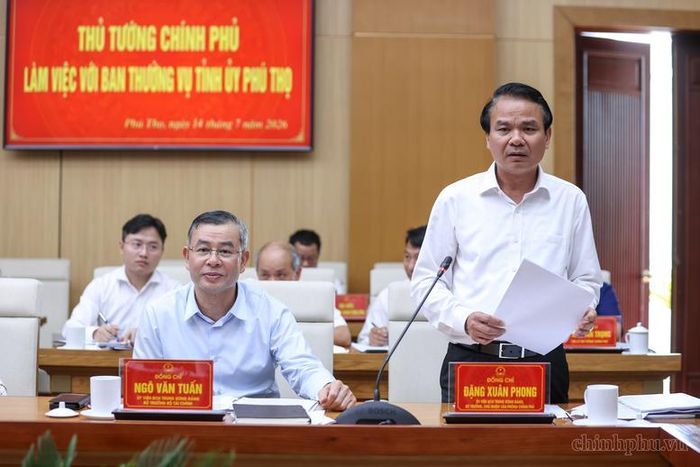 Bộ trưởng, Chủ nhiệm Văn phòng Chính phủ Đặng Xuân Phong phát biểu tại cuộc làm việc - Ảnh: VGP/Nhật Bắc