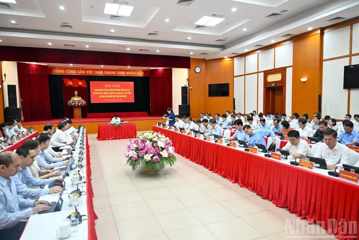 Quang cảnh Hội nghị giao ban quý II/2026 với các Tỉnh ủy, Thành ủy, Đảng ủy, các ban Đảng, 4 Văn phòng, các đơn vị sự nghiệp trực thuộc Trung ương. (Ảnh: DUY LINH)