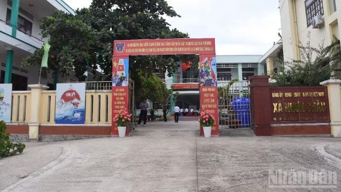 Trụ sở xã Nhơn Châu, tỉnh Gia Lai.