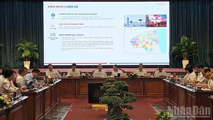 Những kiến nghị, hiến kế của Becamex Bình Định trình bày tại hội nghị.