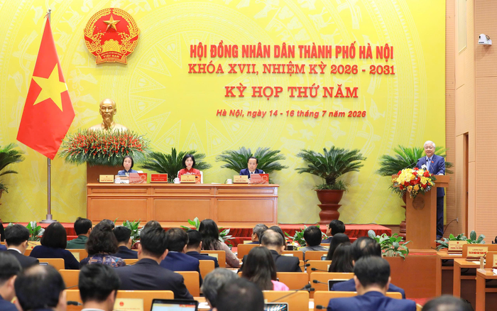 Các đại biểu tham dự khai mạc Kỳ họp thứ năm, HĐND TP Hà Nội khóa XVII. 