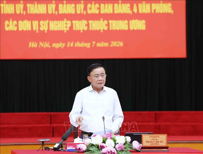 Thường trực Ban Bí thư Trần Cẩm Tú chủ trì Hội nghị giao ban quý II-2026.