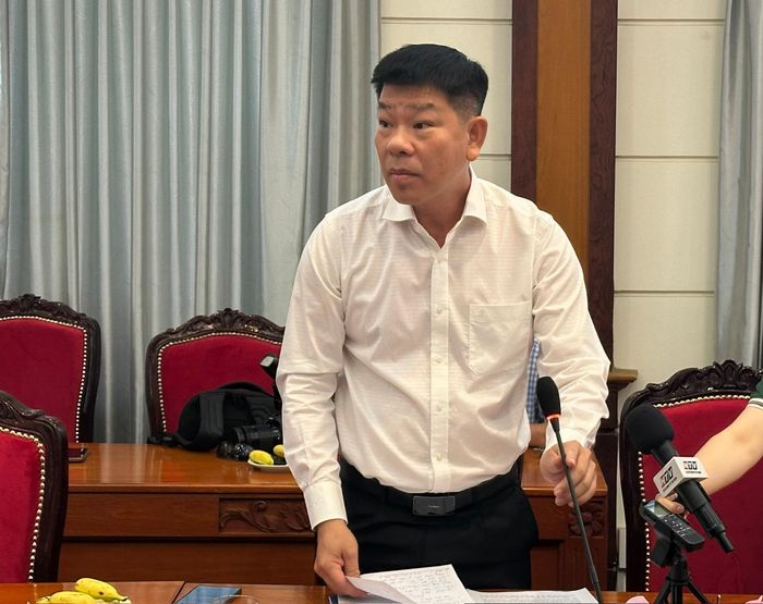 Ông Lê Hữu Nghĩa, Giám đốc Công ty Lê Thành, chia sẻ tại hội nghị. Ảnh: THANH HIỀN