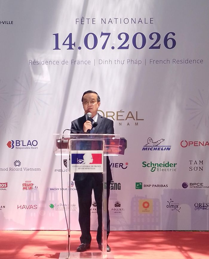 Phó Chủ tịch UBND TPHCM Bùi Minh Thạnh phát biểu tại buổi lễ. Ảnh: ĐỖ VĂN