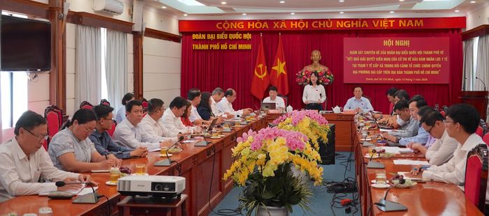 Toàn cảnh buổi giám sát. QUANG HUY