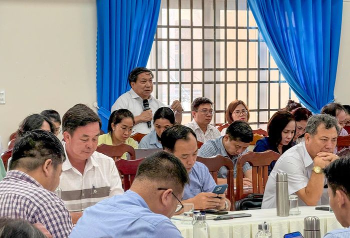 Đại biểu phát biểu tại hội nghị. Ảnh: THÀNH HUY