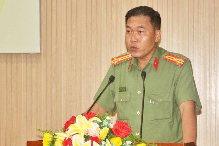 Thượng tá Nguyễn Trường Sang thông tin về tài khoản ẩn danh