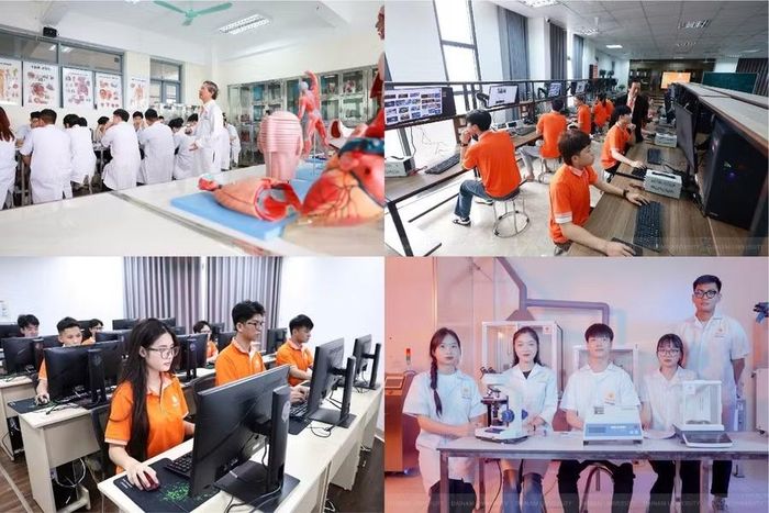 Cơ sở vật chất hiện đại, sinh viên Đại học Đại Nam học đi đôi với hành ngay trên giảng đường.