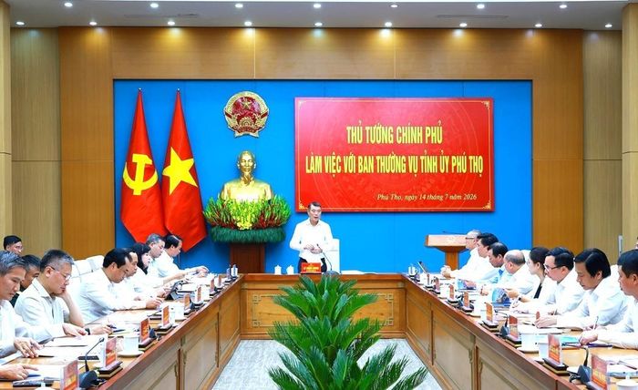 Thủ tướng Chính phủ Lê Minh Hưng chủ trì làm việc với Ban Thường vụ Tỉnh ủy Phú Thọ.