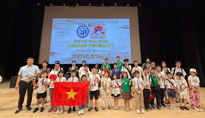 Đoàn học sinh Việt Nam tham dự kỳ thi năm nay tại Nhật Bản.