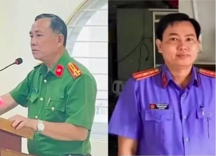 Hai bị can Nguyễn Hoàng Văn và Huỳnh Minh Trung.