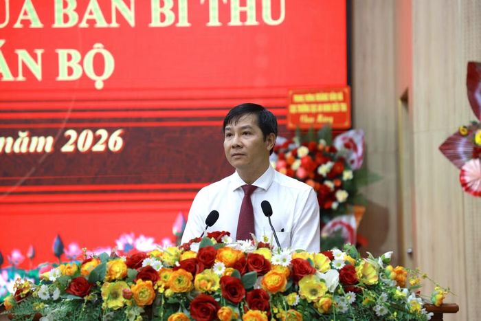 Ông Nguyễn Thành Tâm - Phó Trưởng Ban Tổ chức Trung ương phát biểu.