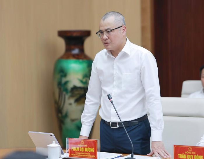Bí thư Tỉnh ủy Phú Thọ Phạm Đại Dương phát biểu. Ảnh: Đinh Vũ
