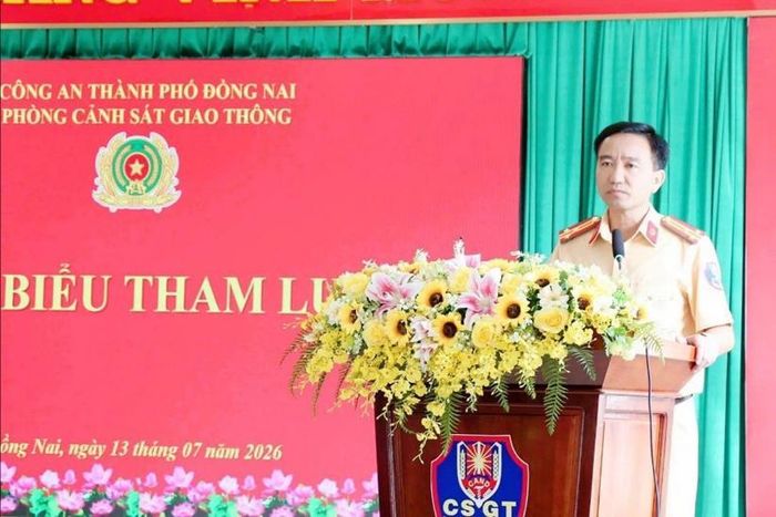 Phòng Cảnh sát giao thông (CSGT) Công an TP. Đồng Nai tổ chức Hội nghị sơ kết công tác 6 tháng đầu năm 2026 và triển khai nhiệm vụ trọng tâm 6 tháng cuối năm.