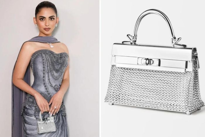 Isha Ambani mang chiếc túi xách Hermes Sac Bijou Birkin khoảng 52 tỷ đồng. Ảnh: Instagram/Rahul Mishra