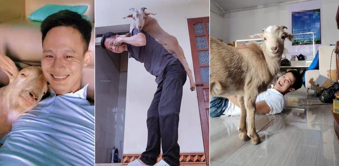 Mỗi ngày, anh dành nhiều thời gian chơi đùa cùng Bẹ