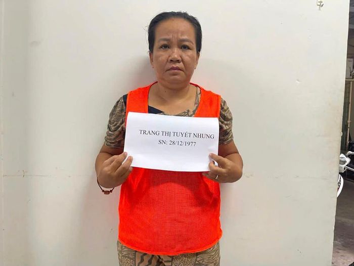 Đối tượng Trang Thị Tuyết Nhung. Ảnh: CACC
