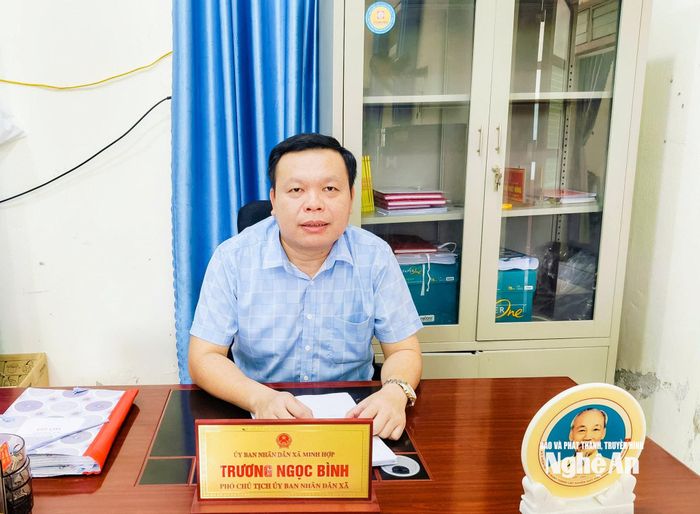 Ông Trương Ngọc Bình - Phó Chủ tịch UBND xã Minh Hợp. Ảnh: T.L