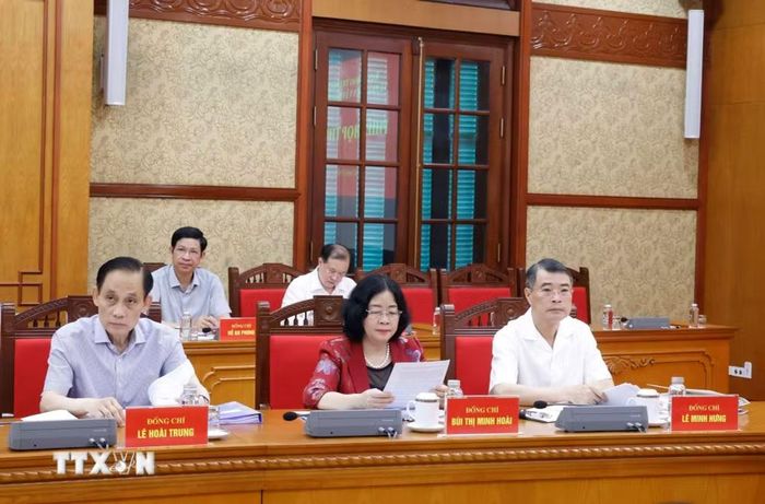 Các đại biểu tham dự Phiên họp thứ hai Ban Chỉ đạo Trung ương về phát triển văn hóa Việt Nam. (Ảnh: Thống Nhất/TTXVN). (Ảnh: Thống Nhất/TTXVN)