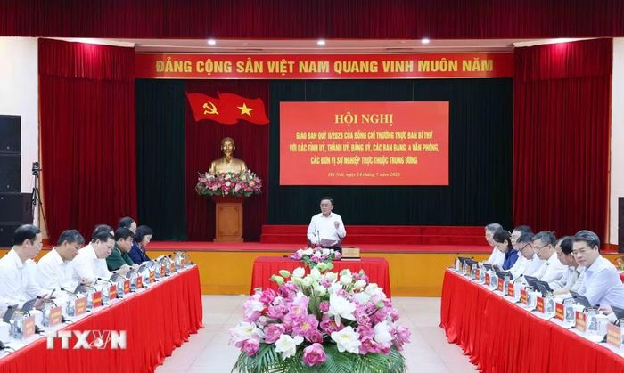 Quang cảnh hội nghị giao ban. (Ảnh: Phương Hoa/TTXVN)