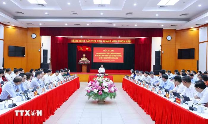 Quang cảnh hội nghị giao ban. (Ảnh: Phương Hoa/TTXVN)