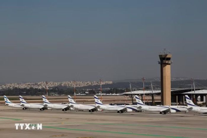 Sân bay quốc tế Ben Gurion ở gần Tel Aviv, Israel. (Ảnh: THX/TTXVN)