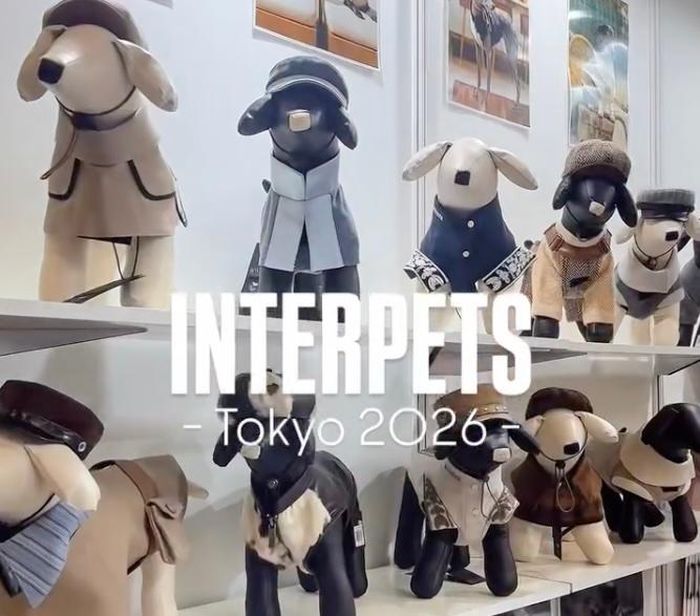 Các sản phẩm được trưng bày tại Triển lãm Interpets ở Tokyo (Nhật Bản). Ảnh: Mạng xã hội