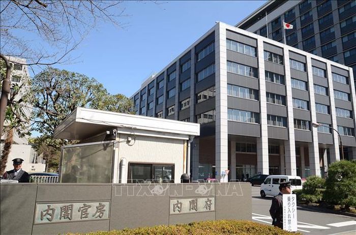Trụ sở Văn phòng Nội các và Phủ Nội các Nhật Bản tại quận Chiyoda, Tokyo. Ảnh: Thành Hữu - PV TTXVN tại Nhật Bản