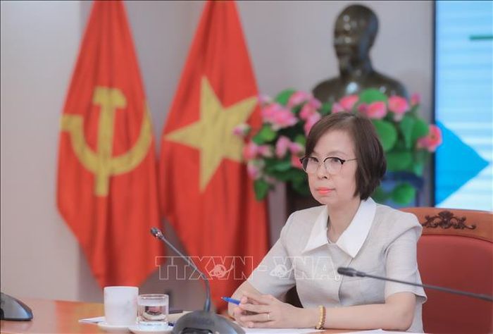 Đồng chí Vũ Việt Trang, Ủy viên Ban Thường vụ Đảng ủy các cơ quan Đảng Trung ương, Bí thư Đảng ủy, Tổng giám đốc Thông tấn xã Việt Nam, Phó trưởng ban Tuyên giáo và Dân vận Trung ương, Trưởng ban chỉ đạo 35 TTXVN chủ trì hội nghị.