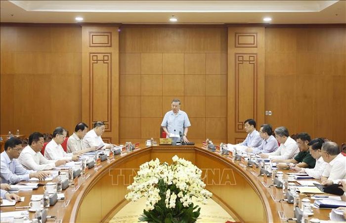 Tổng Bí thư, Chủ tịch nước Tô Lâm phát biểu chỉ đạo. Ảnh: Thống Nhất/TTXVN