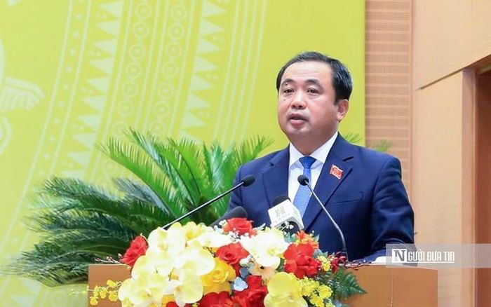 Ông Trần Đức Thắng - Bí thư Thành ủy Hà Nội phát biểu chỉ đạo tại kỳ họp (Ảnh: Quang Thái).