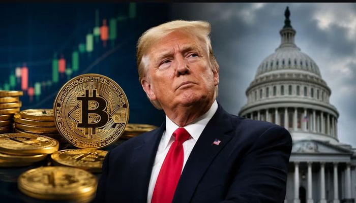 Việc ông Trump vừa hưởng lợi từ tiền mã hóa, vừa là người hoạch định chính sách về tiền mã hóa đã gây nên xung đột lời ích. Ảnh: Getty.