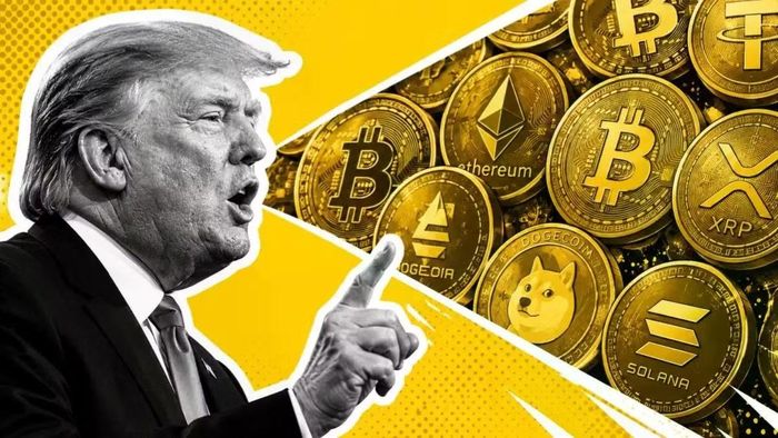 Ông Trump kiếm tiền từ làn sóng tiền mã hóa, nhưng sau đó lại chuyển lợi nhuận sang các tài sản quen thuộc như cổ phiếu và trái phiếu. ảnh: Financial Express.