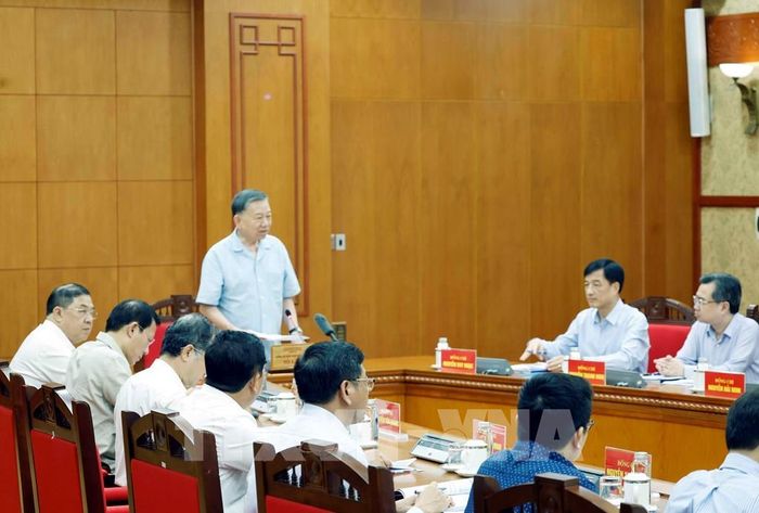 Tổng Bí thư, Chủ tịch nước Tô Lâm phát biểu chỉ đạo. Ảnh: Thống Nhất – TTXVN