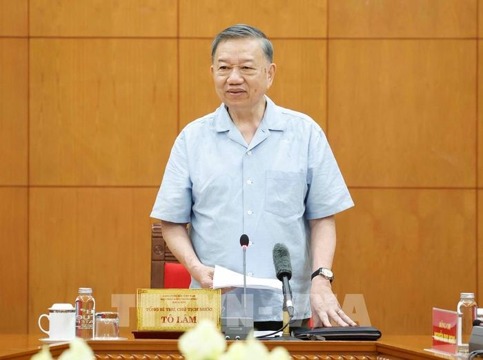 Tổng Bí thư, Chủ tịch nước Tô Lâm phát biểu chỉ đạo. Ảnh: Thống Nhất – TTXVN