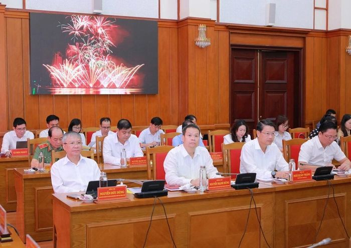 Lãnh đạo thành phố Đà Nẵng dự buổi làm việc.