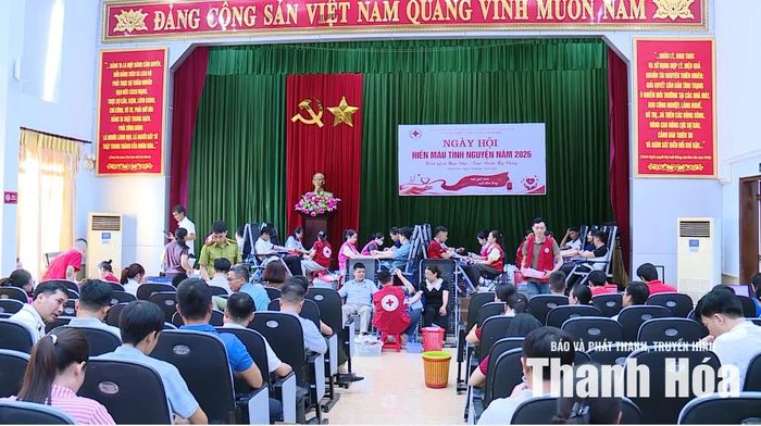 Ngày hội hiến máu tình nguyện năm 2026 tại Sở Nông nghiệp và Môi trường Thanh Hóa.