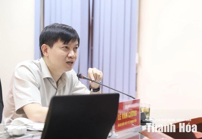 TS. BS Lê Văn Cường, Giám đốc Sở Y tế Thanh Hóa phát biểu kết luận hội nghị.