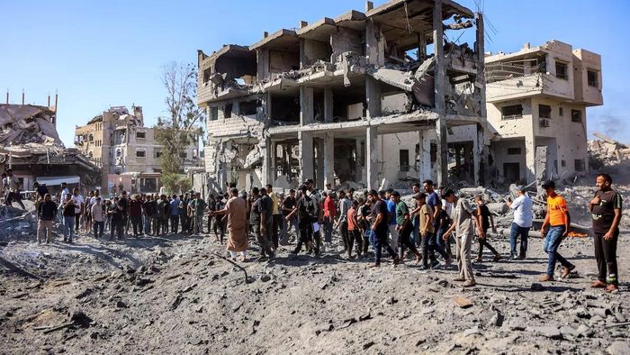 Theo đánh giá nhanh về thiệt hại và nhu cầu tái thiết do Liên hợp quốc, Liên minh châu Âu và Ngân hàng Thế giới công bố hồi tháng 4, Gaza cần hơn 71 tỷ USD trong vòng 10 năm tới để khôi phục sau chiến sự. Ảnh: AFP.